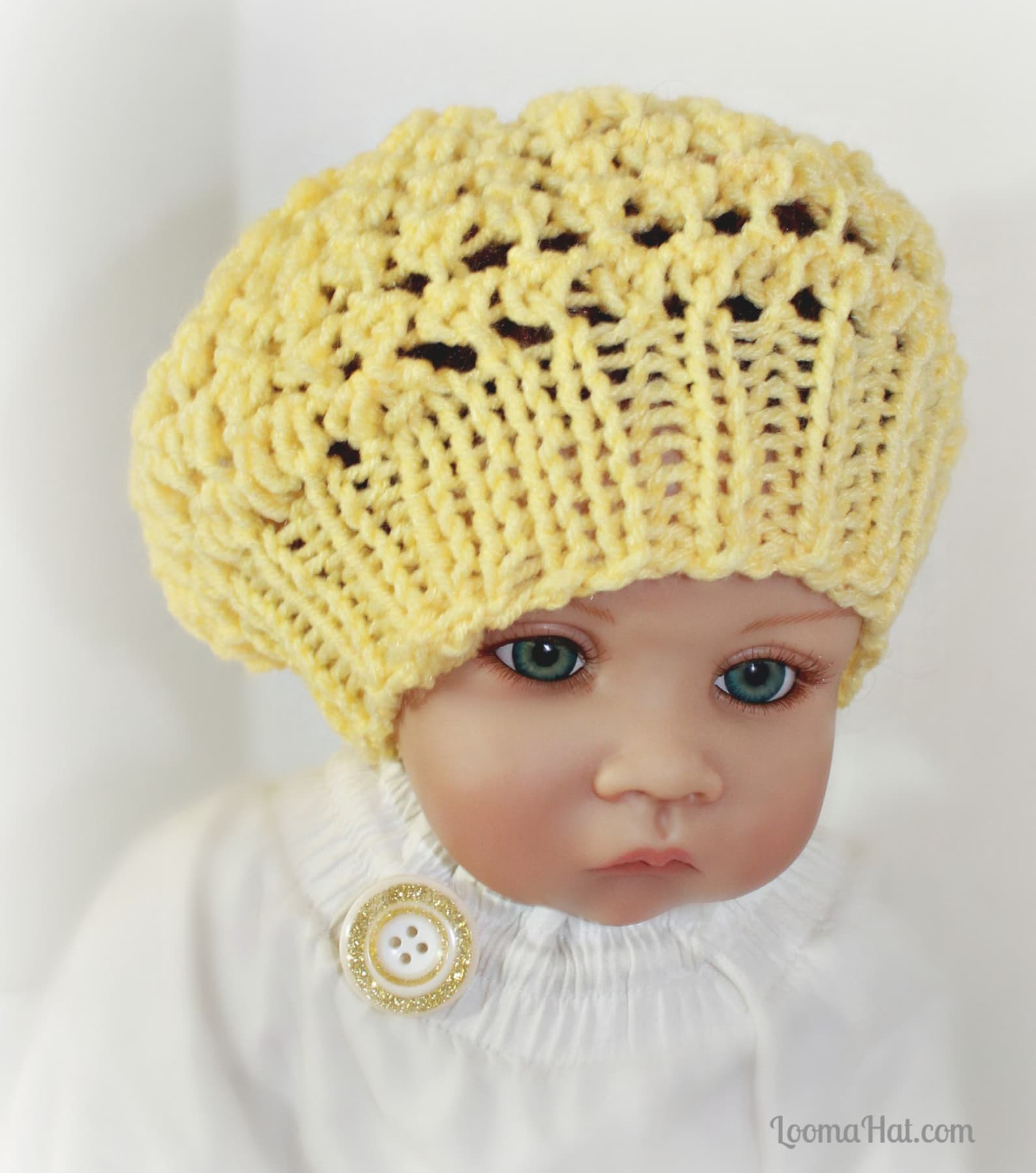 Loom Knit Baby Hat PATTERN With Video Tutorial Three Step Etsy