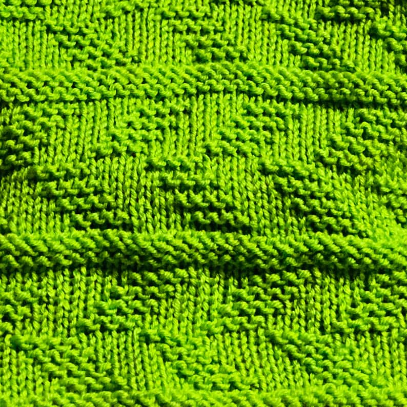 Loom Knitting Stitch PATTERN the Modified Alternating Welted Etsy