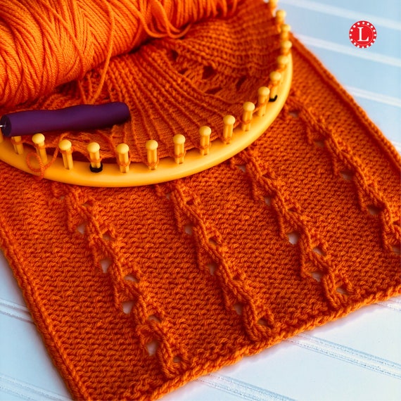 Off the Loom: lace-loomed afghan blanket  Loom knitting projects, Loom  knitting patterns, Loom knitting