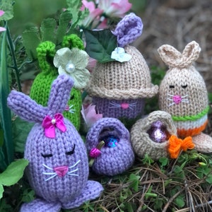 Loom Knit Easter Egg Bunny Doll Pattern with Matching Easter Basket Toys - Includes Video Tutorial by Loomahat