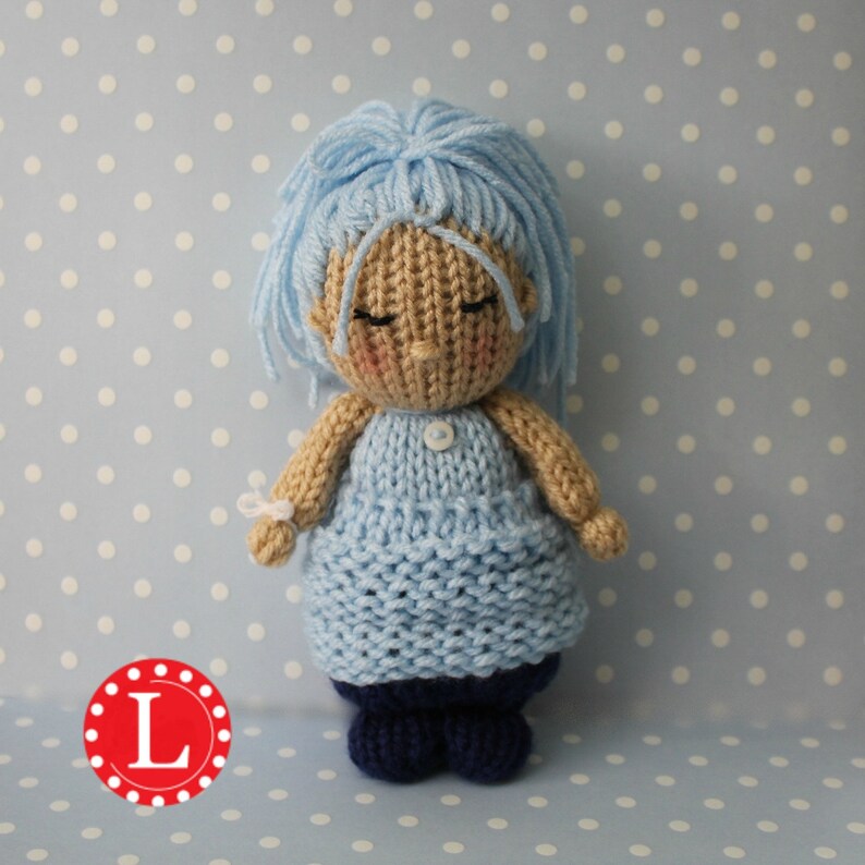 Loom Knitting PATTERNS Knit Dolls Toys Amigurumi The Cupcake Skirt Knit Doll Pattern on 24 peg loom. Includes Video Tutorial by Loomahat image 3