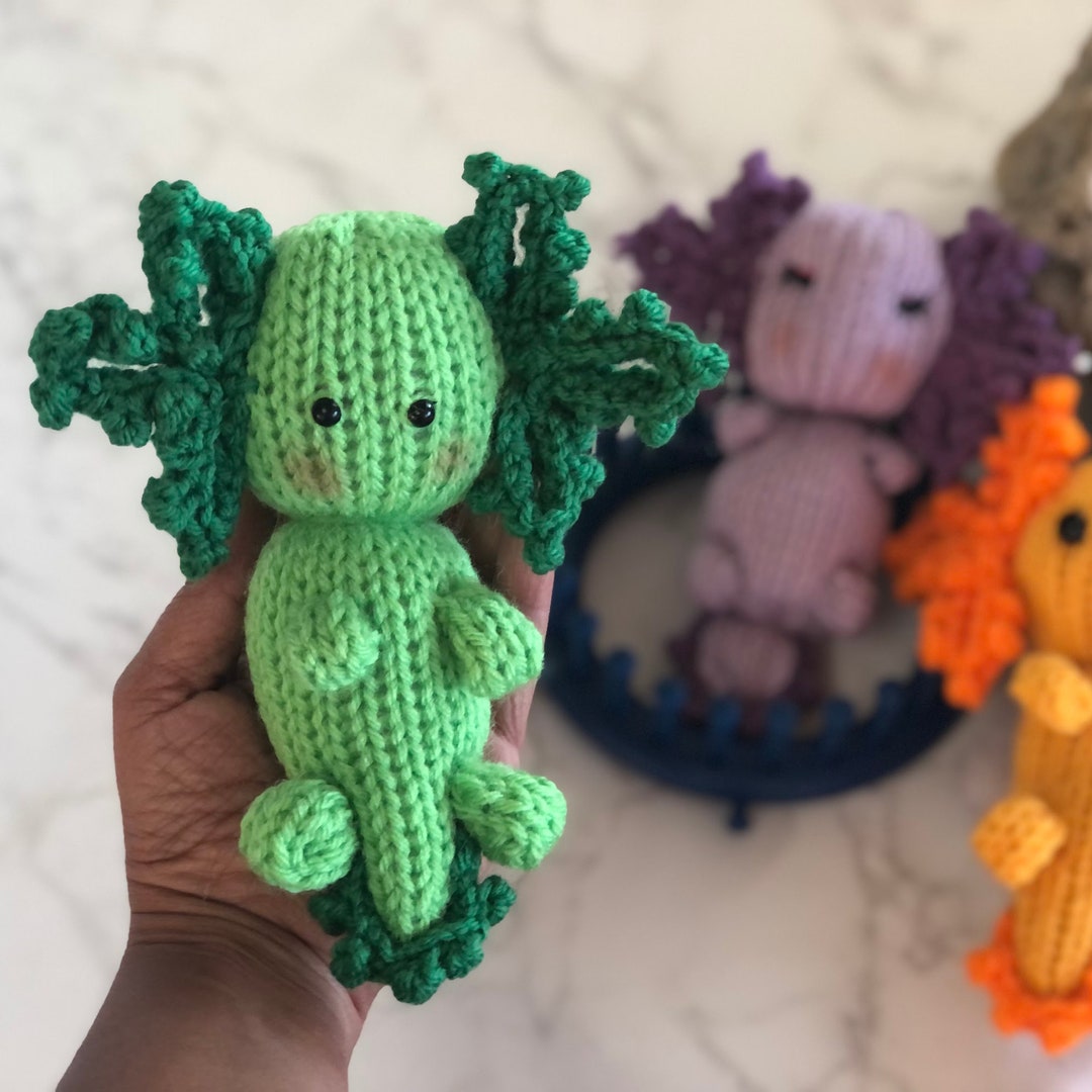 Loom Knitting Axolotl Doll Pattern for 24 Peg Loom With Video Etsy