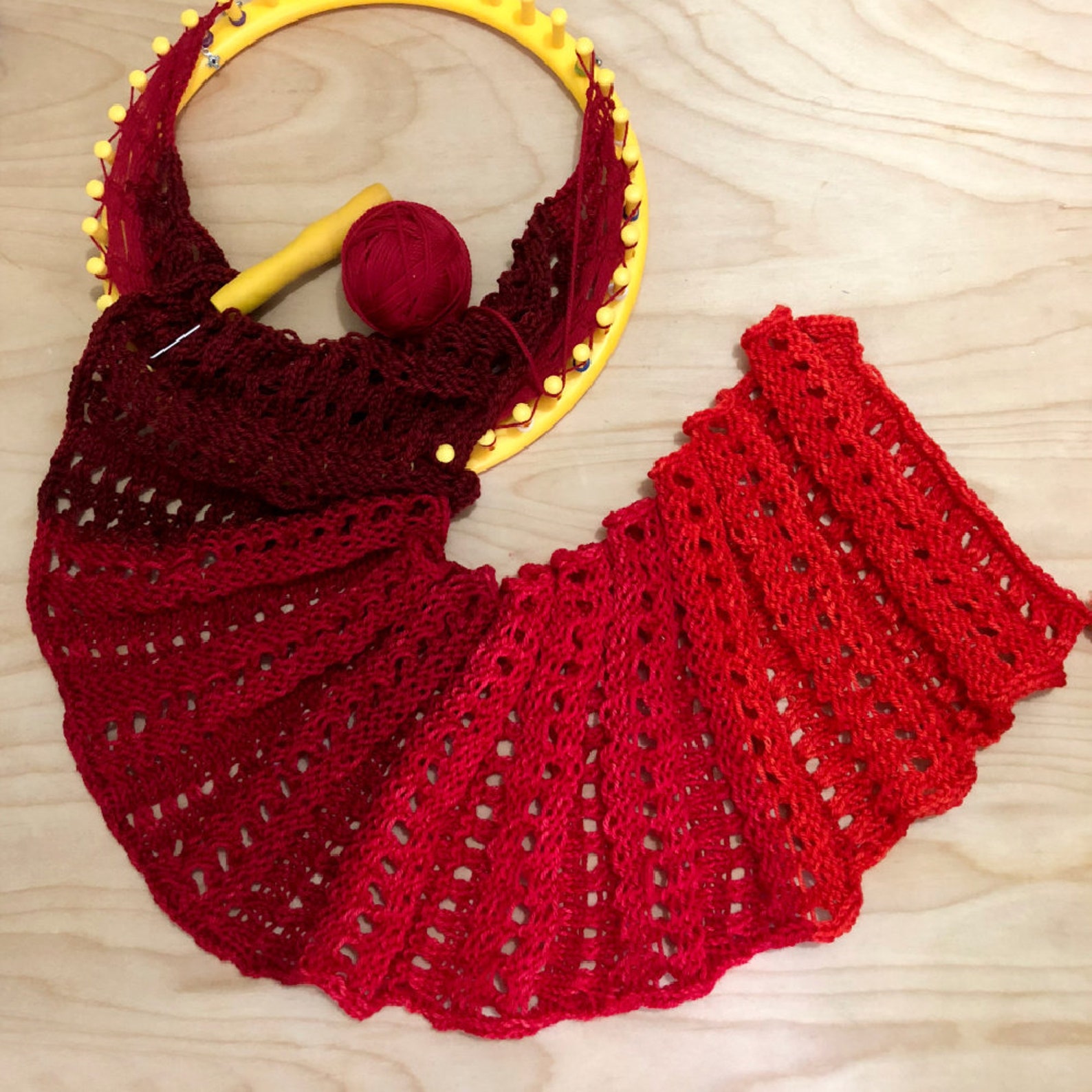 Loom Knitting PATTERNS Infinity Scarf With Link to Step by - Etsy