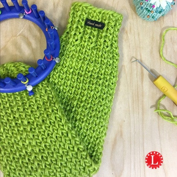 Loom Knitting Pattern Tube Socks With Video Tutorial on a Circular