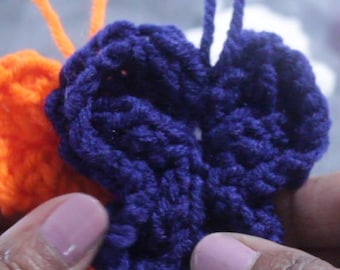 Loom Knit Pattern Tiny Butterflies with Video Tutorial by Loomahat