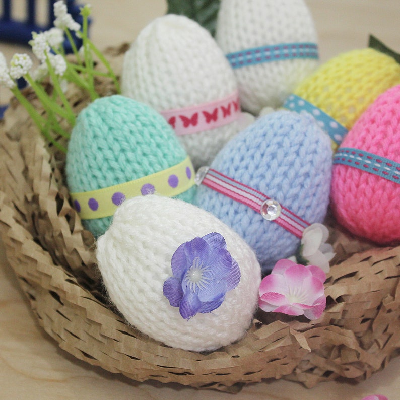 Loom Knit Easter Eggs Pattern Toys Includes Stepbystep Etsy