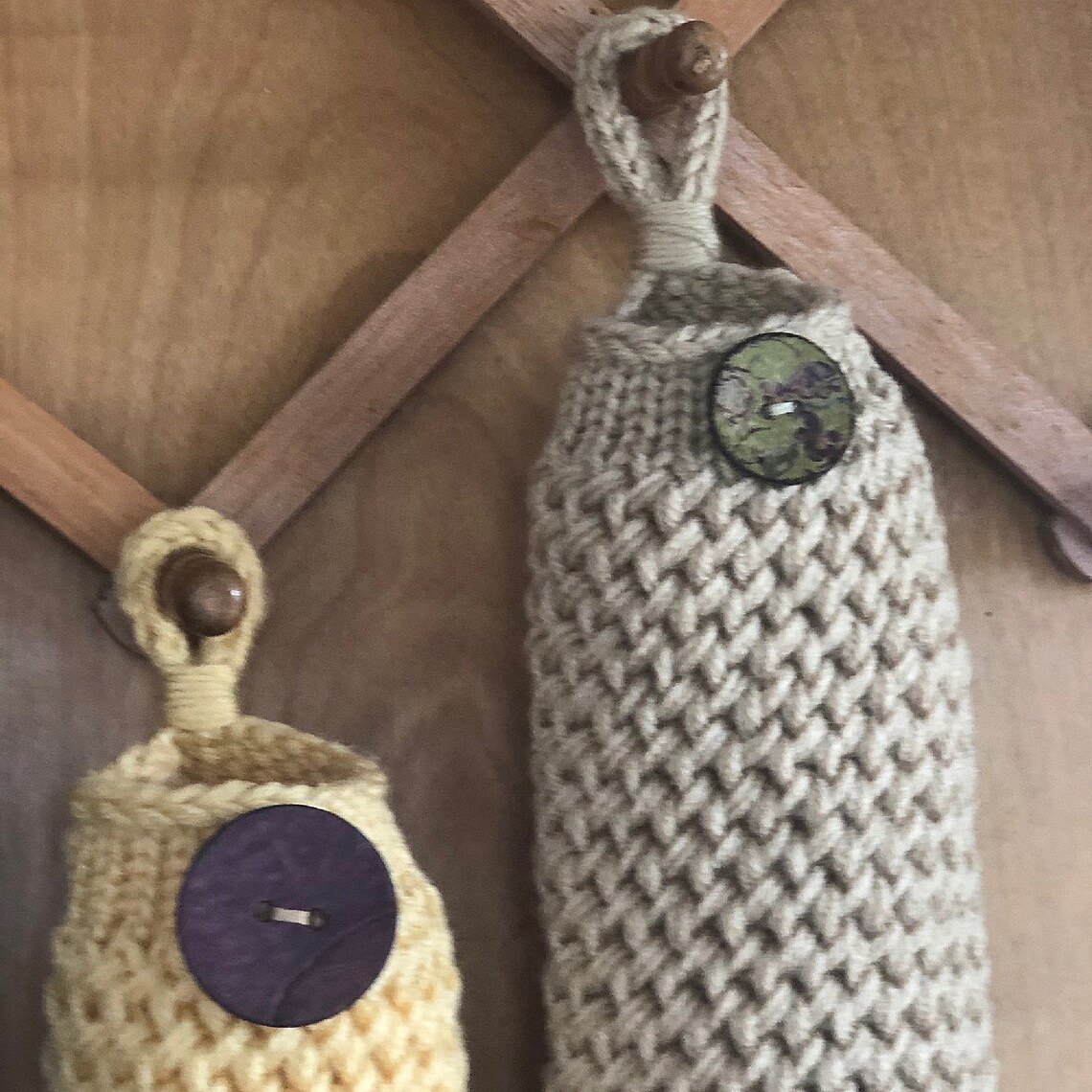 Loom Knitting PATTERNS Knit Grocery Plastic Bag Holder Etsy