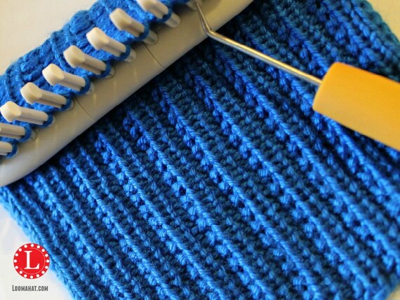 Loom Knit Stitch Pattern The Farrow Rib Stitch With Video Tutorial Beginner Easy Loom Knit Stitch Pattern The Farrow Rib Stitch With Video Tutorial Beginner Easy