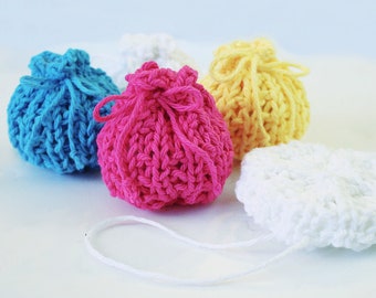 Loom Knit PATTERNS Bags / Sachet / Gift / Pillows / Scrubbies / with Video Tutorial by LoomaHat