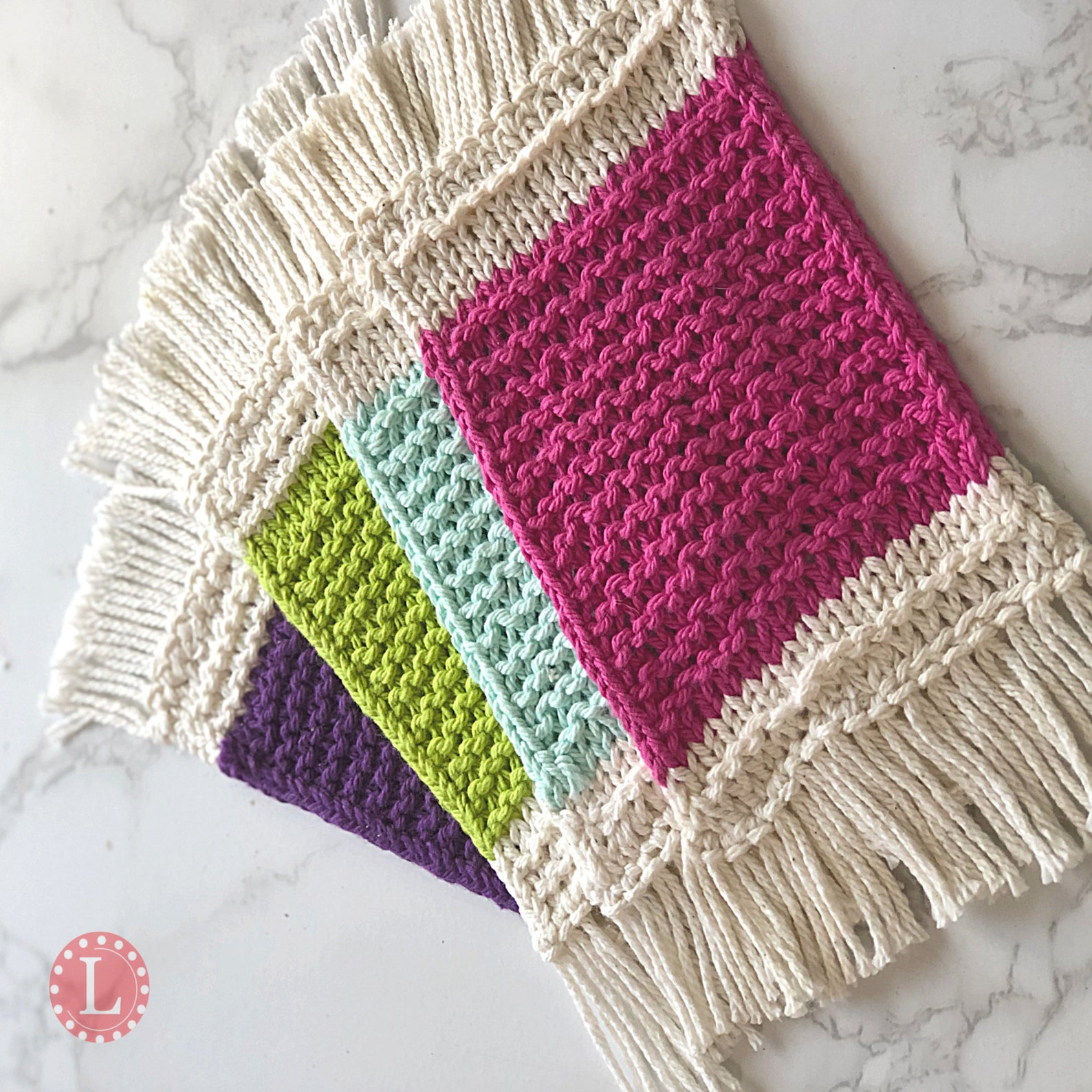 Loom Knitting Coaster Pattern the Mug Rug EASY & Quick on Any | Etsy