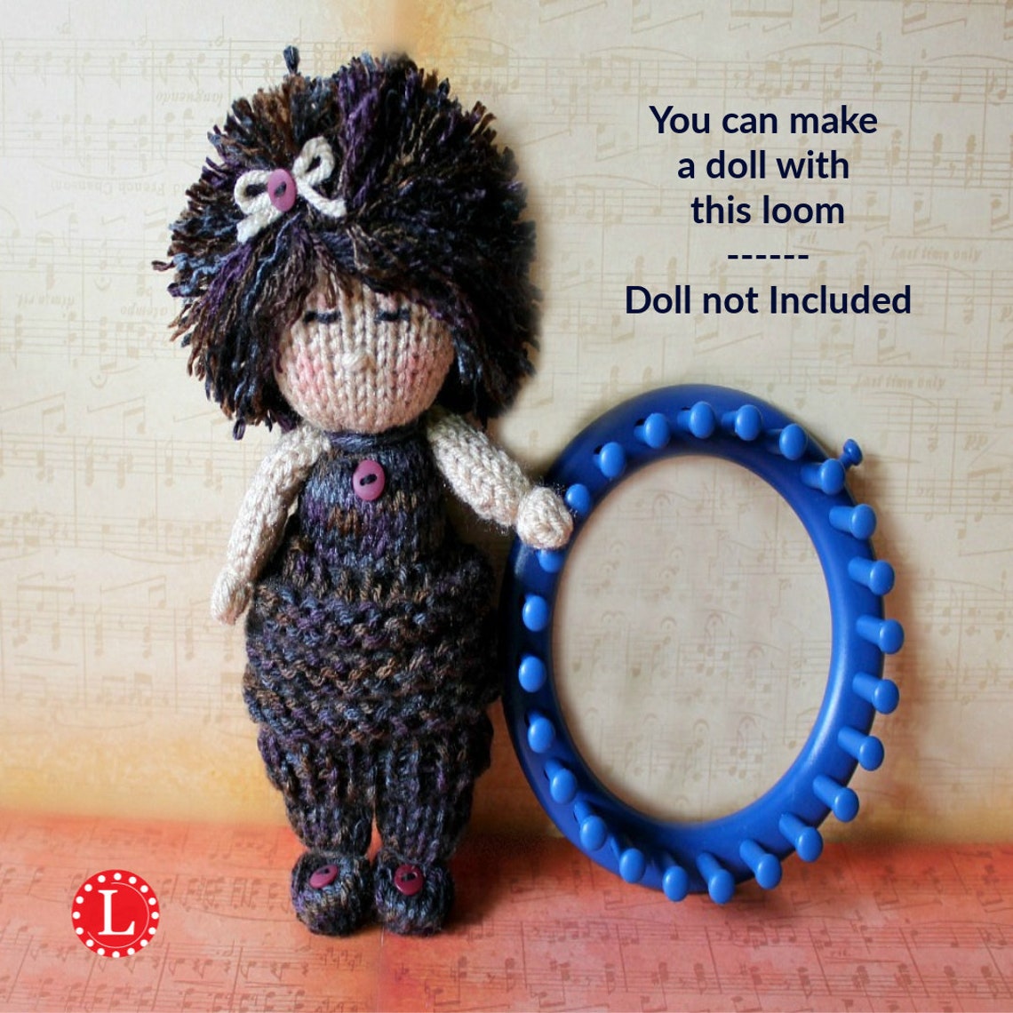 Round Knitting Loom 24peg Small 5 Inch Includes Loom Hook Etsy