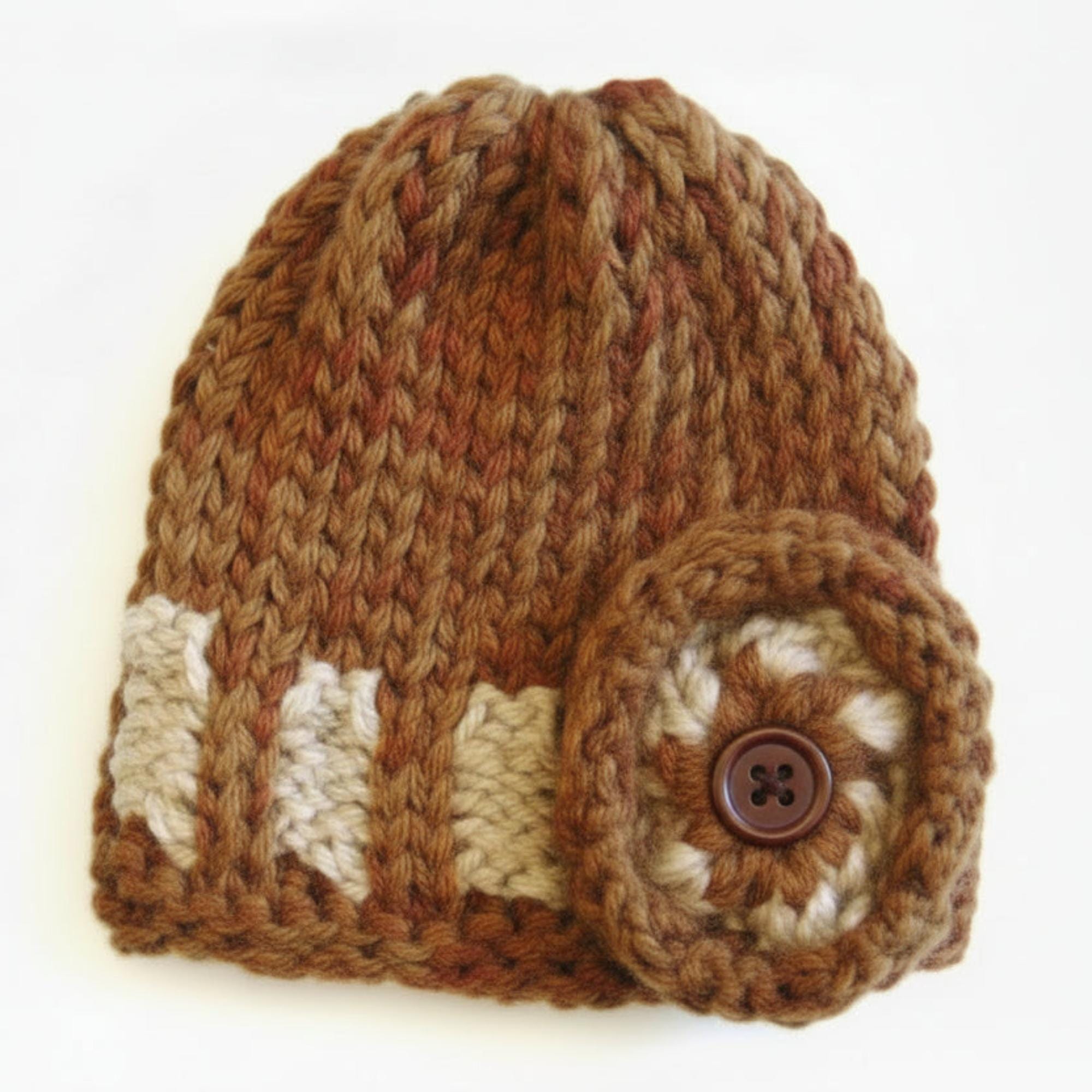 Loom Knitting Hat Pattern With Video Tutorial – the Belt Loop (digital ...