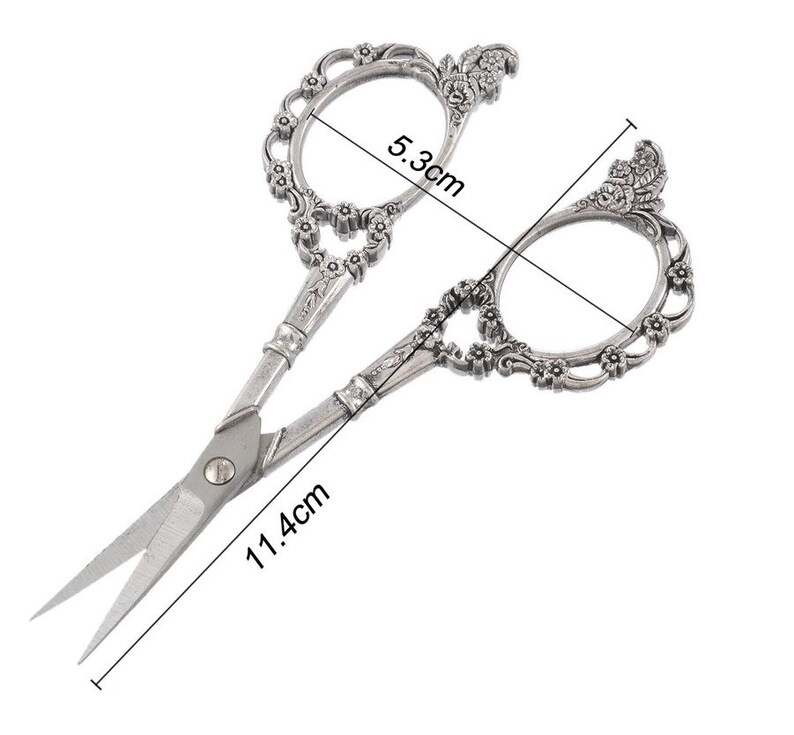 Vintage Style Sewing Scissors Embroidery Cross Stitch Crewel Etsy