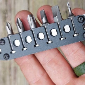 TD Magnetic Driver Combo Bit Storage Organizer Keychain - Black Oxide