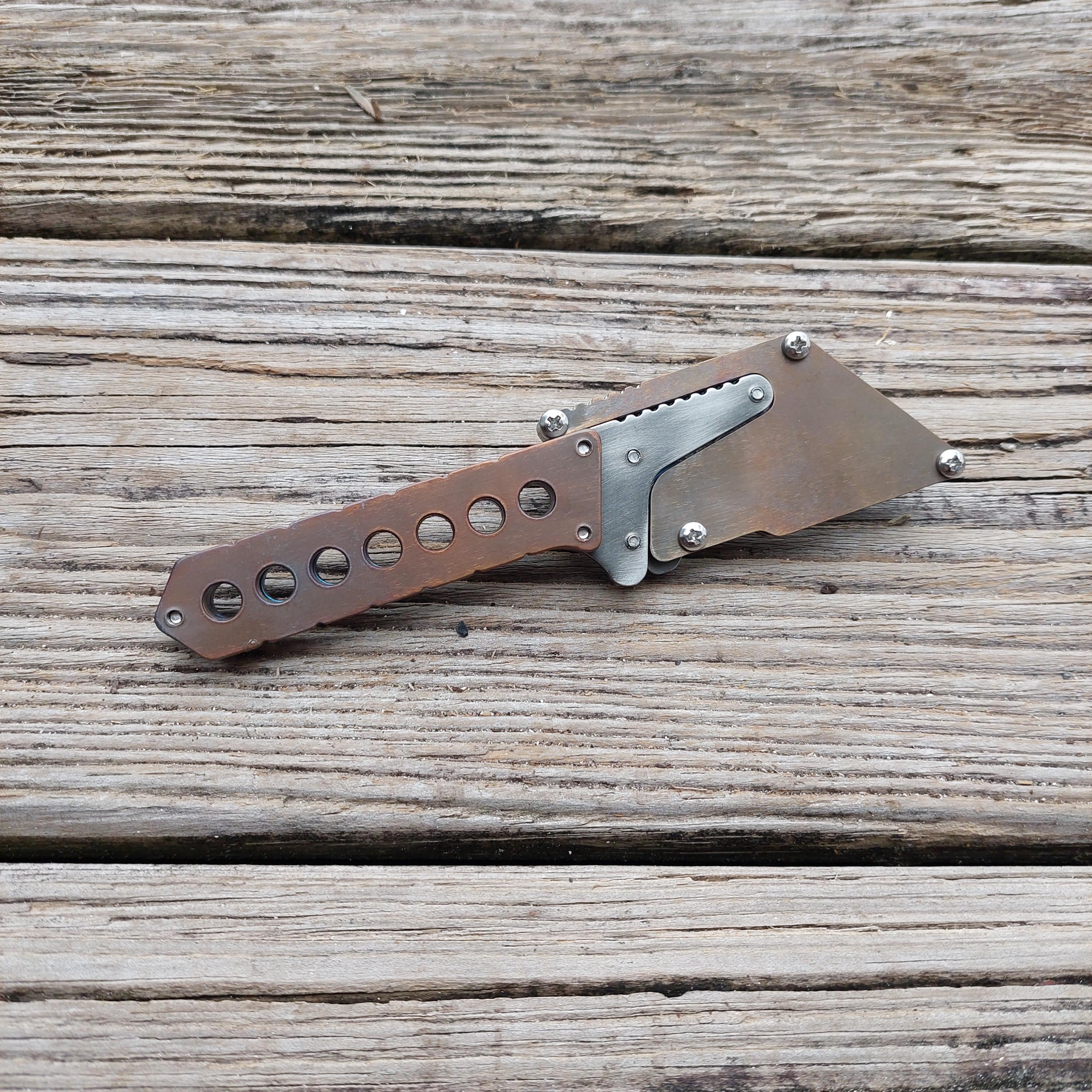 Teale Designs Tools Mini Fixed Utility Knife - Polished/flamed - Etsy ...