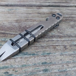 Barre-levis Knurls Fork en titane - Poli