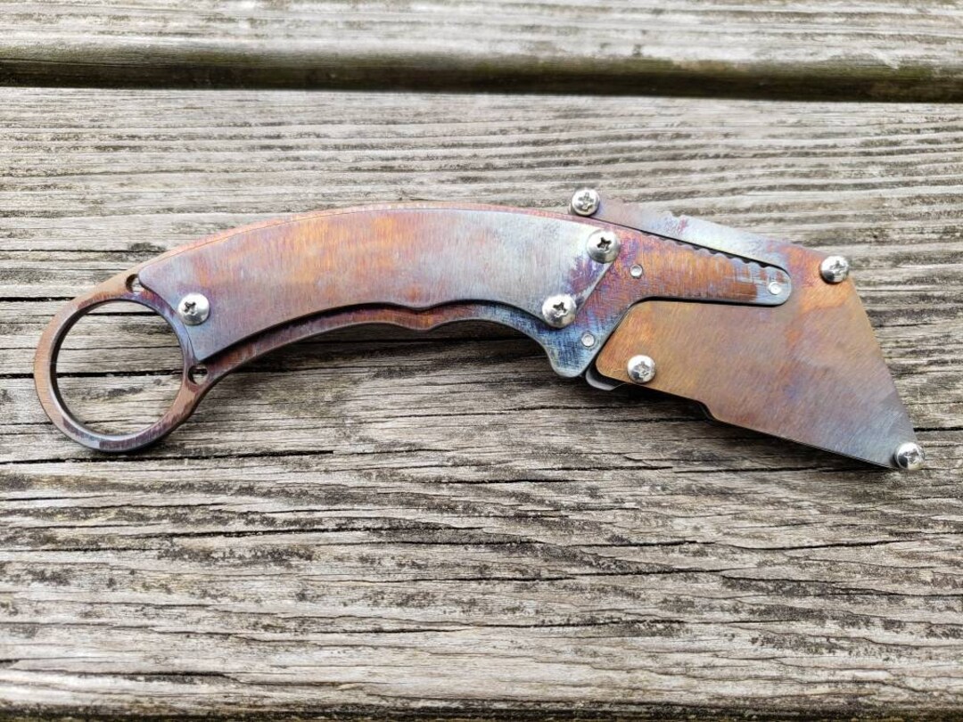 Karambit Utility Knife Fixed Blade Razor Unique Custom Stainless Steel ...