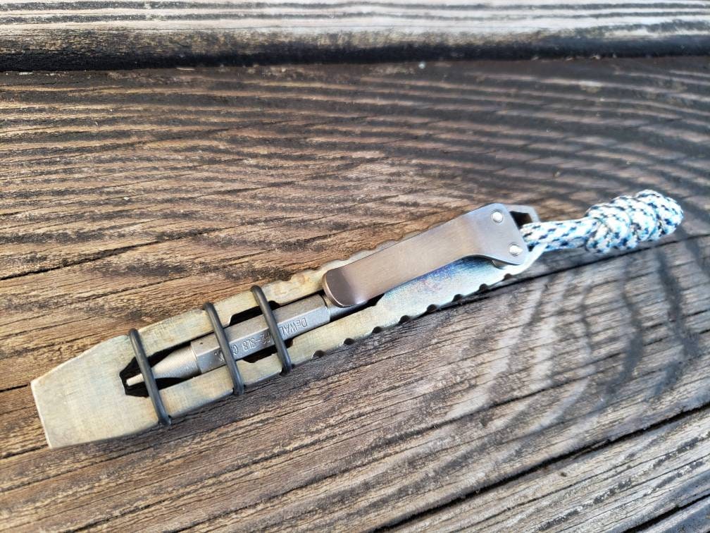 Pry Bar Cimo Arch 1 - Stainless Steel - Multi-Tool 10 In 1 With Poc... Fast Ship