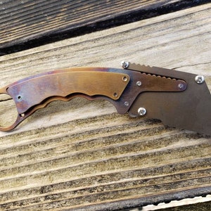 Karambit Utility Knife Fixed Blade Razor Unique Custom Stainless Steel Handle with Included Belt Clip Sheath EDC Every Day Carry Gift image 7