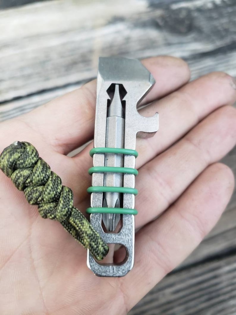 Mini Pry Bar Bottle Opener Keychain Stainless Steel EDC Etsy