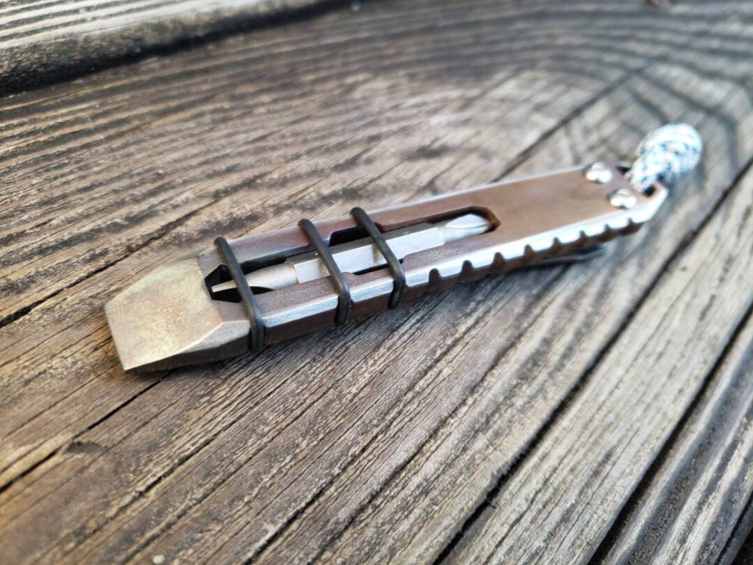 Pry Bar Multitool Stainless Steel EDC Pocket Clip Tool Every Etsy