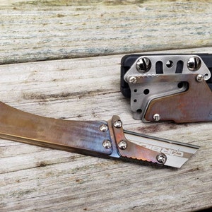 Allzweckmesser Feste Klinge Rasiermesser Einzigartige Benutzerdefinierte Edelstahlgriff mit Taktische Gürtelscheide EDC Geschenk
