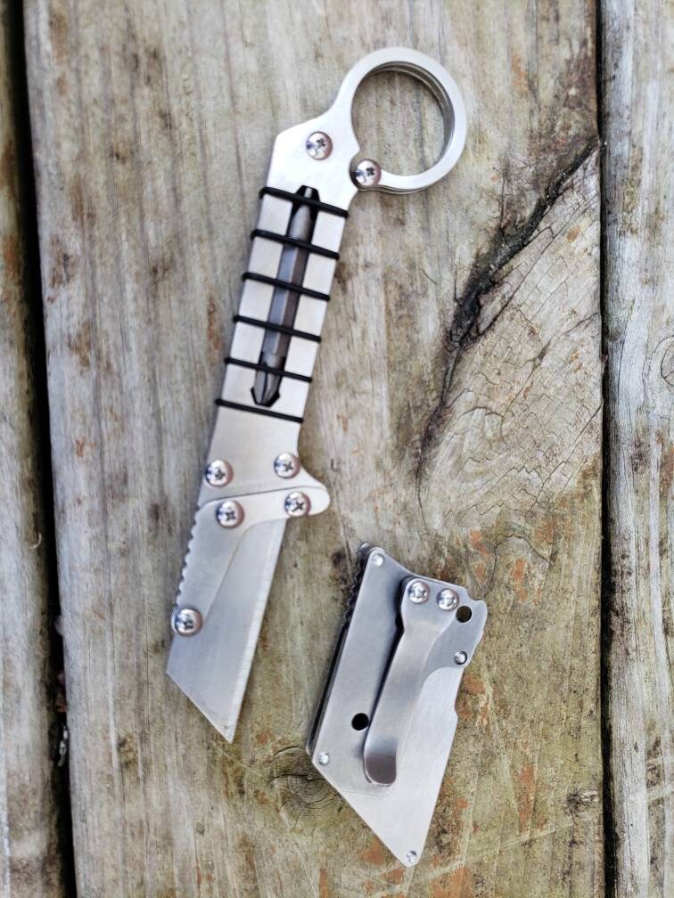 Karambit Utility Knife Fixed Blade Razor Unique Custom - Etsy