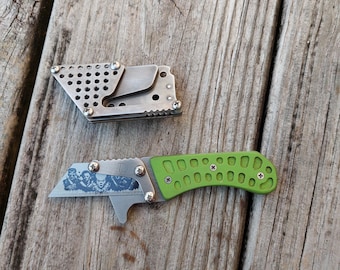 Teale Designs Tools Feststehendes Universalmesser - Mini Curve Grün G10