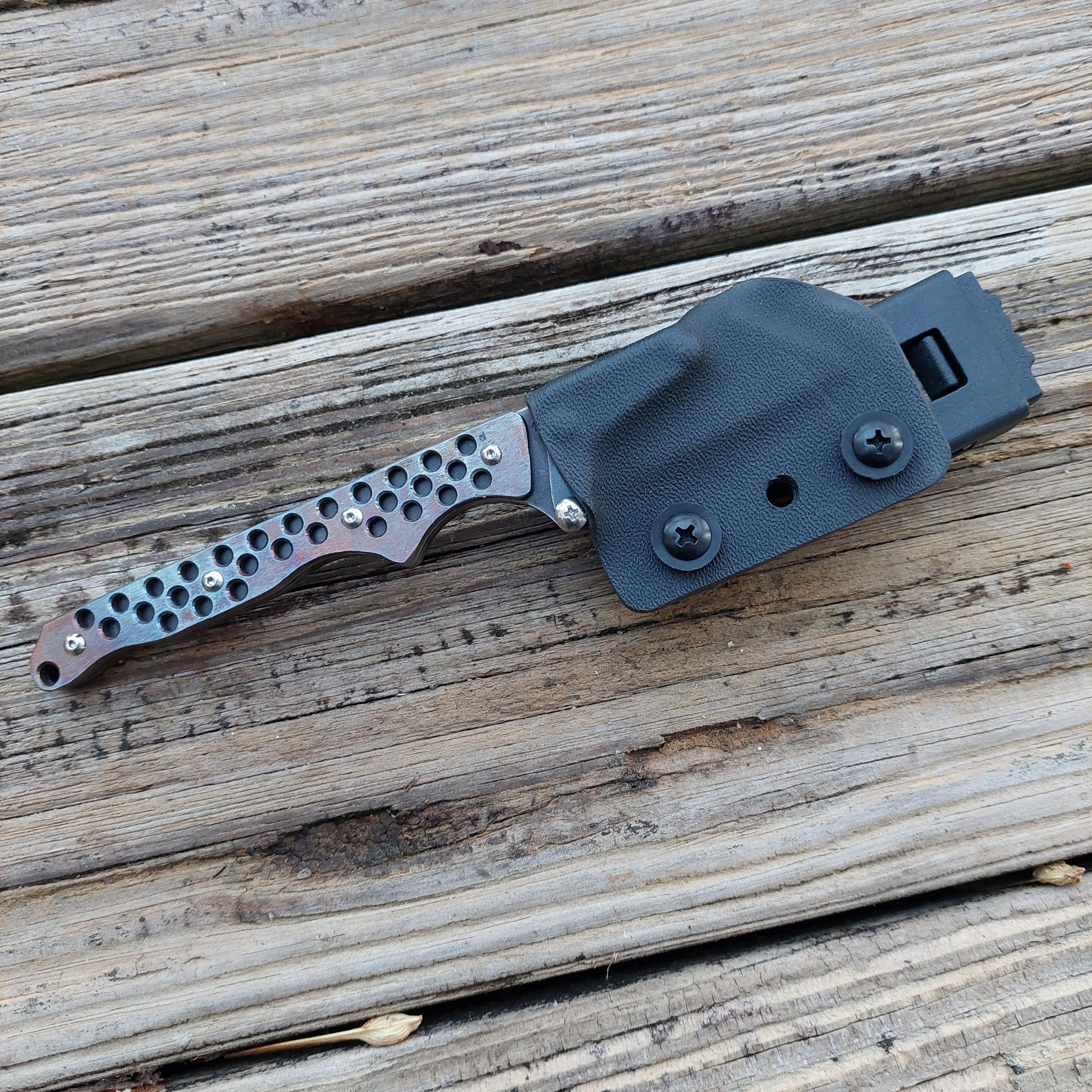 Teale Designs Tools Slim Fixed Utility Knife - Perf Flamed - Etsy