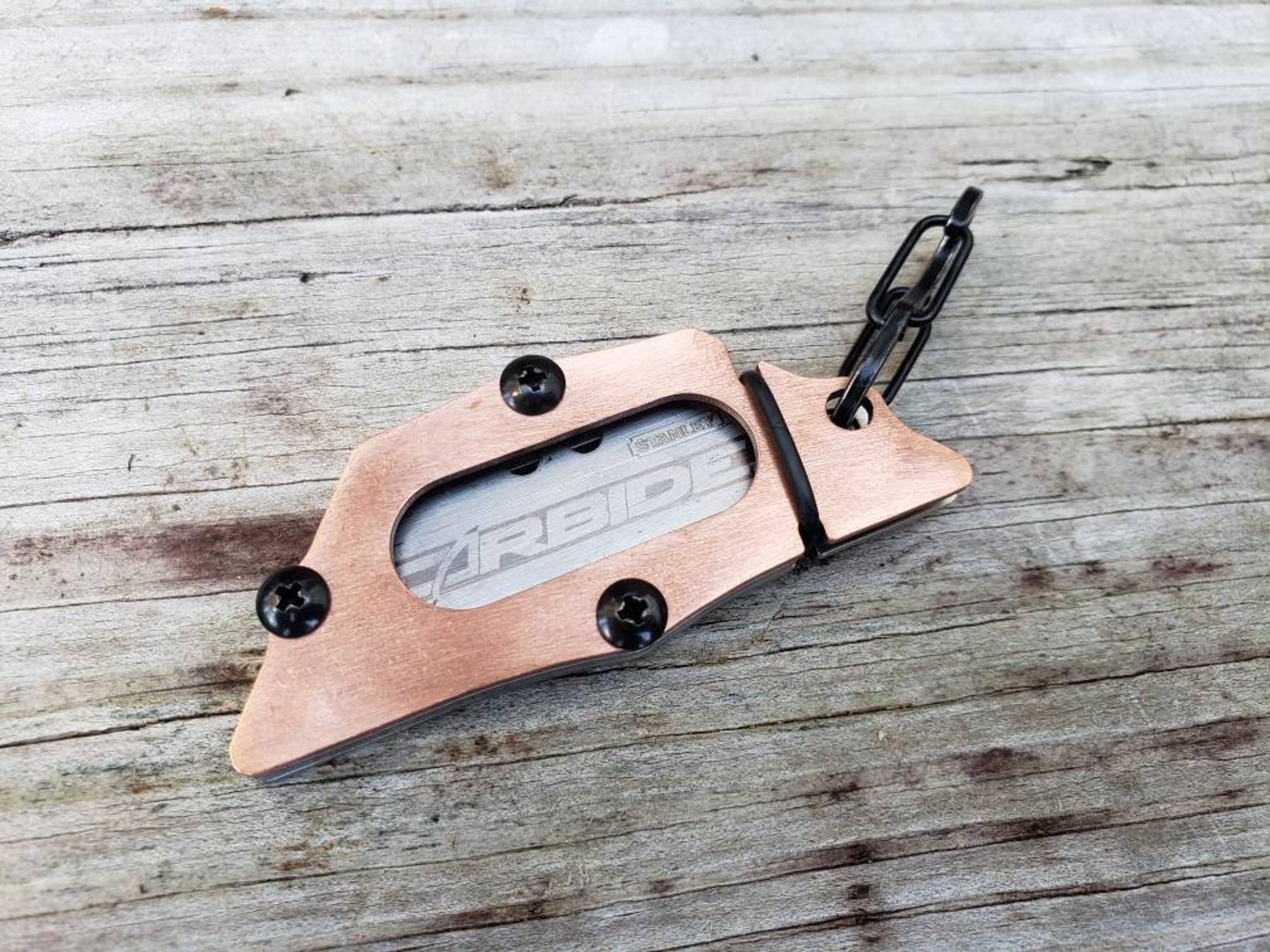 Utility Spare Razor Blade Holder Storage Pocket Keychain EDC Etsy UK