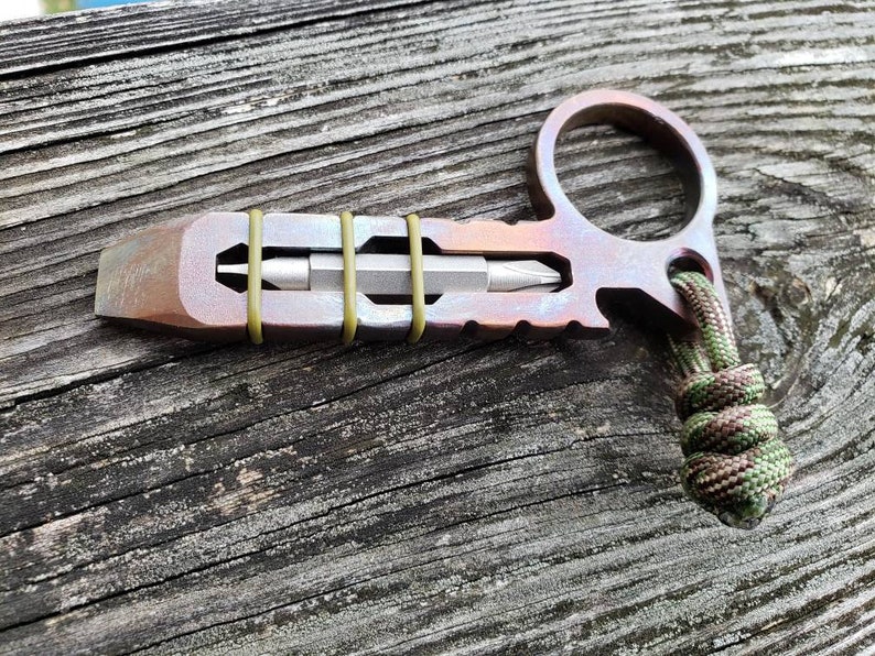 Mini Pry Bar Bottle Opener Keychain Multitool Stainless Steel Etsy