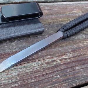 Tactical Flathead Prybar Screwdriver Breacher with IWB Kydex Holster