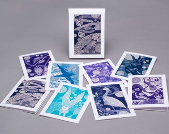 Variety of Birds, Pack of 8