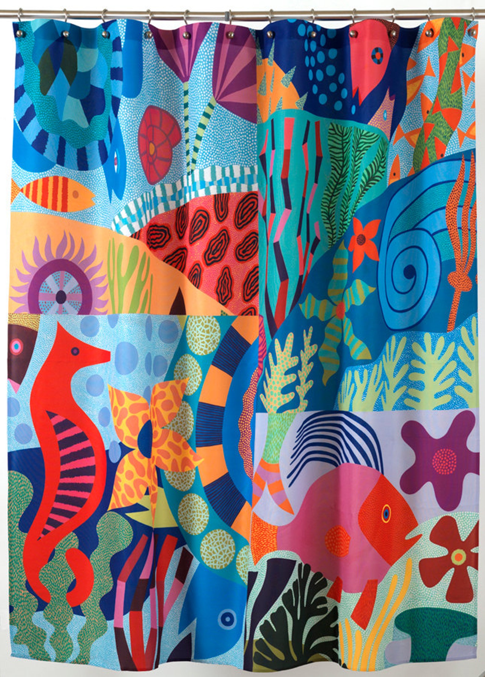 Seahorse Shower Curtain Etsy