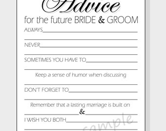 advice for bride etsy