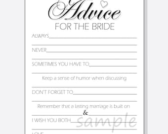 advice for bride etsy