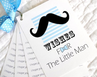 DIY Wishes For The Little Man Cards for a Boy Baby Shower