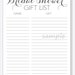 DIY Bridal Shower Gift List Printable - Calligraphy Script With Red, Purple, Pink or Clear Heart ...