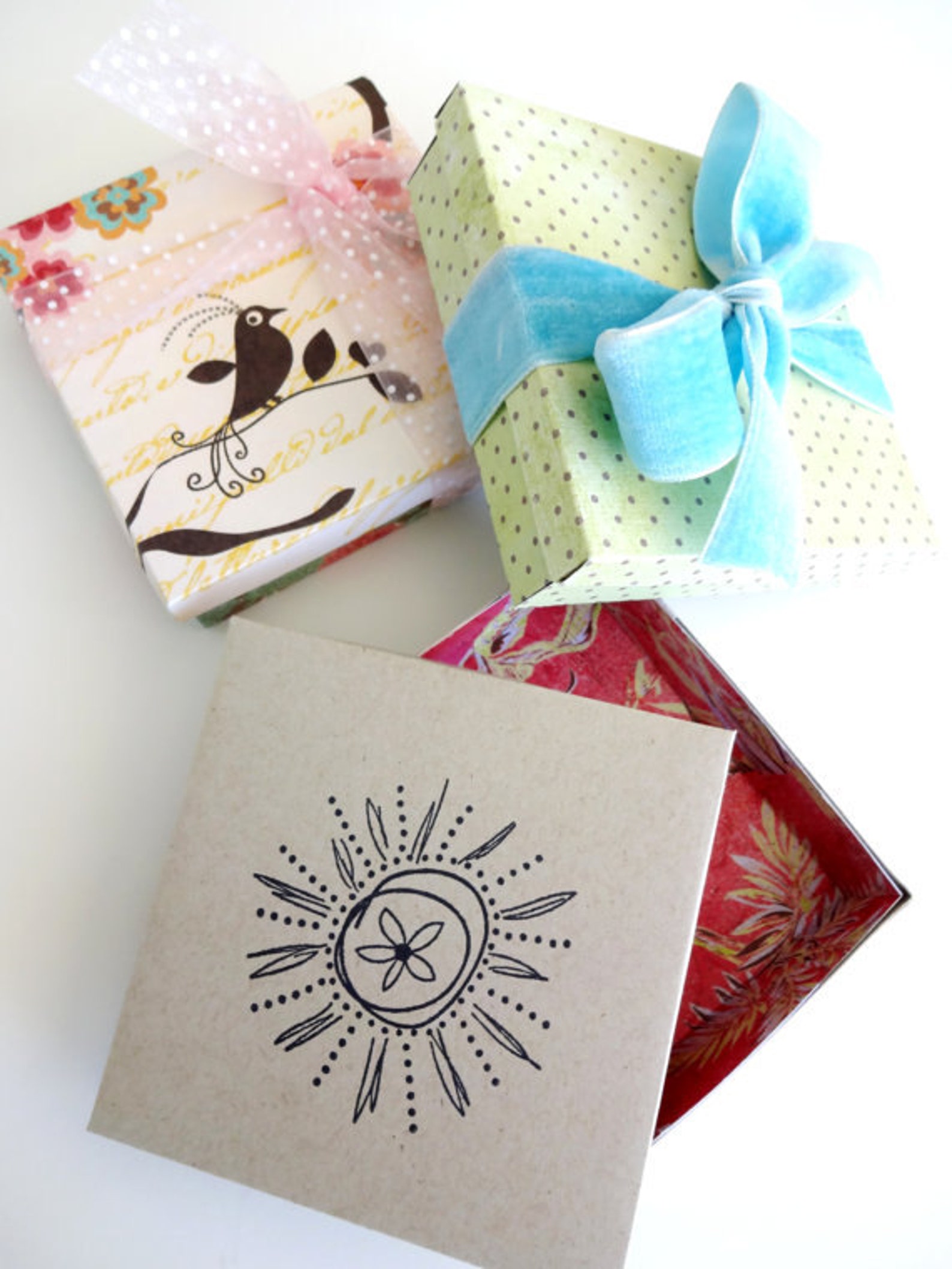 DIY Printable Gift Box Template 3.75 Inches by 3.75 Inches | Etsy