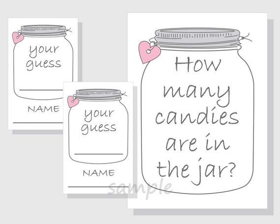 Guess How Many Candies in the Jar Game for (Download Now) 