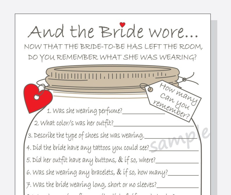 Bridal Shower Game Diy Printable Cards Purple Or Pink Hearts And The Bride Wore Rustic Mason - jar of hearts roblox