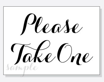 Please Take One Sign Etsy Please Take One Sign Etsy