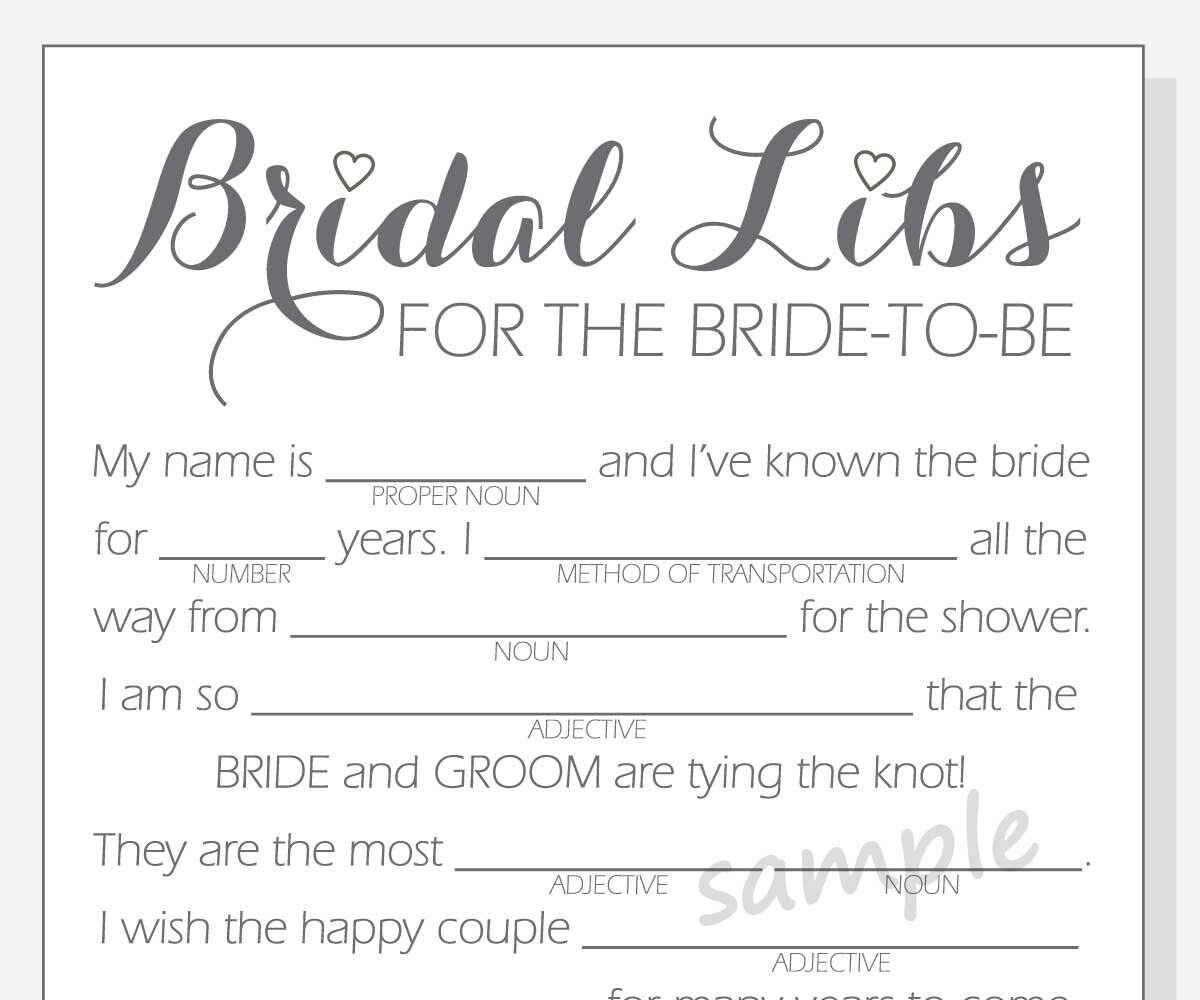 DIY Bridal Shower Mad Libs Game Printable Cards Clear, Red, Purple and Pink Hearts Calligraphy - Etsy diy-bridal-shower-mad-libs-game-printable-cards-clear-red-purple-and-pink-hearts-calligraphy-etsy