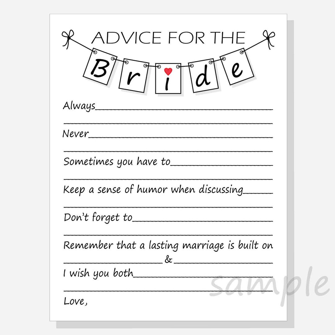 DIY Advice for the Bride Printable Cards for a Bridal Shower Pennant Design Always, Never, Etc. With Red and Hot Pink Hearts - Etsy diy-advice-for-the-bride-printable-cards-for-a-bridal-shower-pennant-design-always-never-etc-with-red-and-hot-pink-hearts-etsy