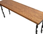 Entryway Bench - Reclaimed Wood Bench - Coffee Table Bench - Mudroom Bench