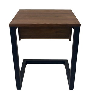 C Table Nightstand Side Table Bedside Table End Table Solid Walnut With Drawer image 3