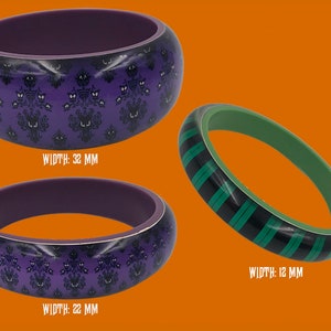 Haunted Mansion Inspired Plastic Bangle Bracelet immagine 1