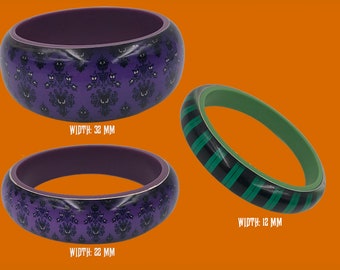 Haunted Mansion Inspired Plastic Bangle Bracelet