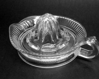 Vintage Anchor Hocking Glass Reamer c1930's