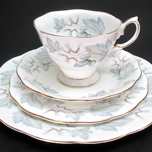 Royal Albert Silver Maple 4pc Place Setting c1960's